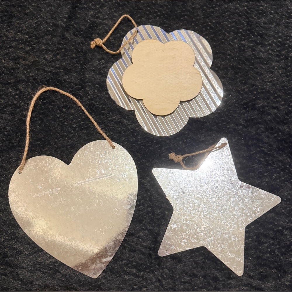3 Galvanized Wall Decor
